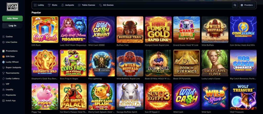 luckywins - online casino - kuwaitcasino review - slots 